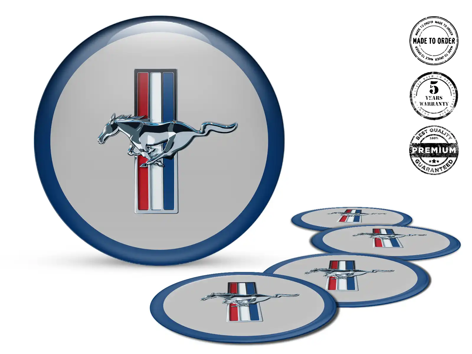 Ford Hub Cap Sticker Edition Dome Logo Style
